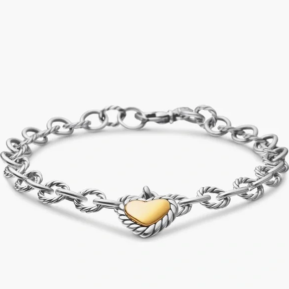 David Yurman
Cable Collectibles® Cookie
Classic Heart Bracelet,
4.5mm - Picture 4 of 16